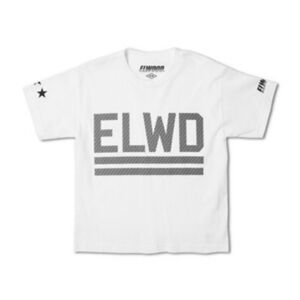 Elwood Crew Neck Logo T-Shirt-WHITE-8-10